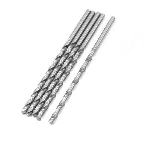 Aexit 5 Pcs Tool Holder Split Point Straight Drill Hole Fully Ground Spiral Twist Drill Bits 3.4mm Model:33as358qo472