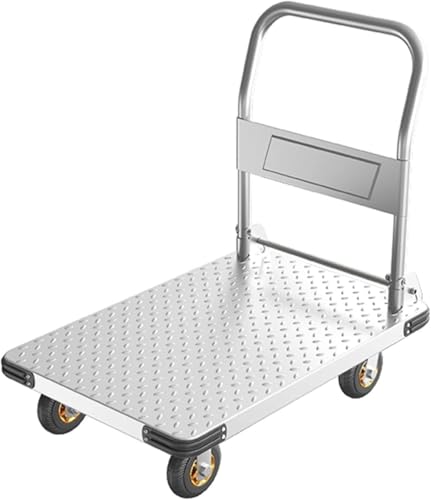 Carretilla plegable para carga con ruedas giratorias 360° miniatura 1
