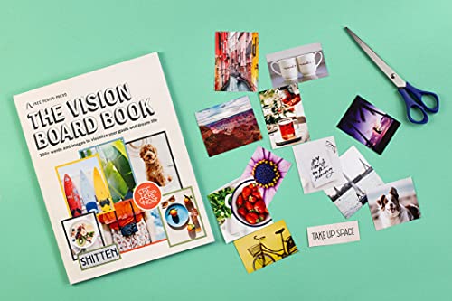 Free Period Press Vision Board Book, 700+ Words & Images In All Categories, For Visualizing Your Life Goals & Dreams, Playful, Stylish And Diverse Pictures For Collage Making & Scrapbooking #TOP5