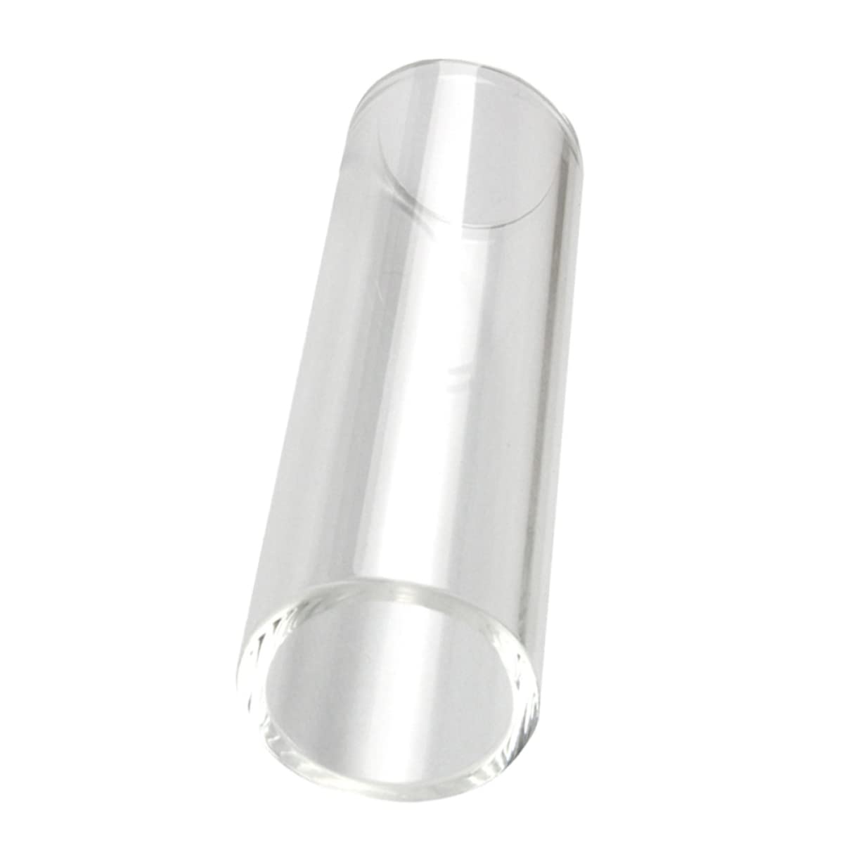 LIOOBO Glass Finger Slide Bar for Electric Guitar Lightweight Slide Bar for Jazz Blues Acoustic Durable High Grade Glass Superior Sustain Sound White