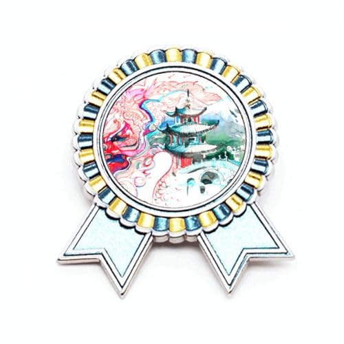 Broche pont de dragon en métal M pour sublimer un costume lors d'un mariage