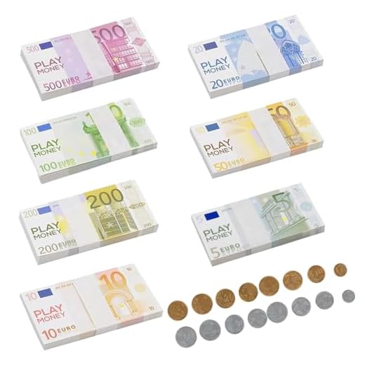ZORVUJI 86 Piezas Billetes y Monedas de Euro de Juguete, Dinero Falso para Niños, Accesorios de Juego de Rol para Fiestas y Miniaturas