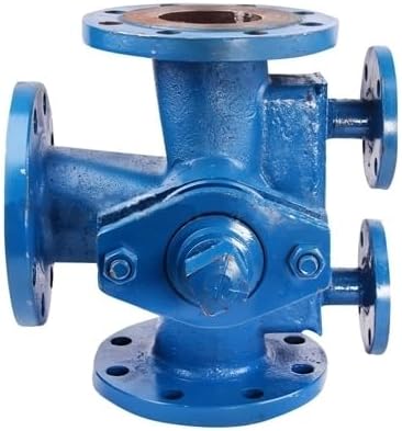 4" 2 Way/3 Way Plug Valve DN100 - High-Pressure Industrial Fluid Control with Flange Connection (3 Way)