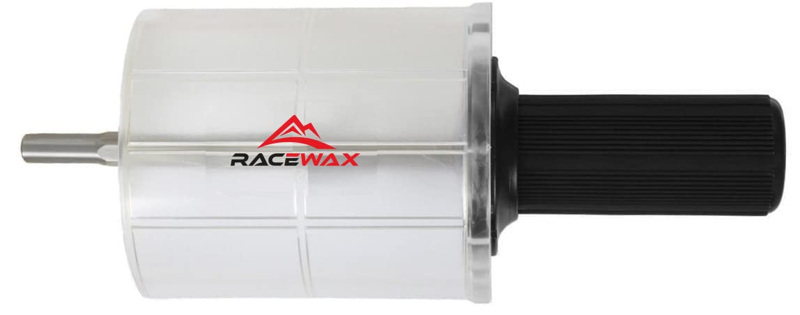 RaceWax Roto Lot de brosses en nylon crin de cheval cuivre brosse rotative 100mm SpeedStick