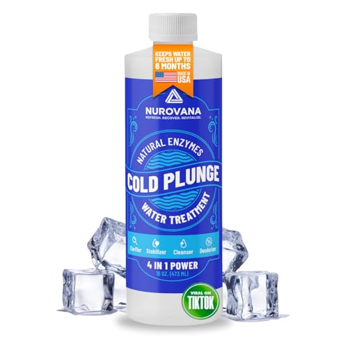 Cold Plunge Water Treatment 4-in-1 Cold Plunge Accessories - Cold Plunge Cleaner - Ice Bath Cleaner - Water Stabilizer for Cold Plunge - Water Clarifier - Cold Plunge with Water Filter - Spa Clarifier