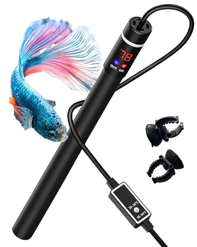 Oasirep 300W Titanium Aquarium Heater with LED Digital Display & External Controller – Submersible Fish Tank Heater, Precise ±1.8℉, IP68 Waterproof, for 30-65 Gallon Freshwater & Saltwater Tanks