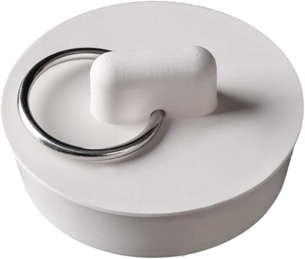 POPETPOP 6pcs Rubber Sink Drain Stoppers with Hanging Ring Universal Bath Plug Set for Kitchen and Bathroom Anti-Clogging Drain Stopper for Basins and Bathtubs