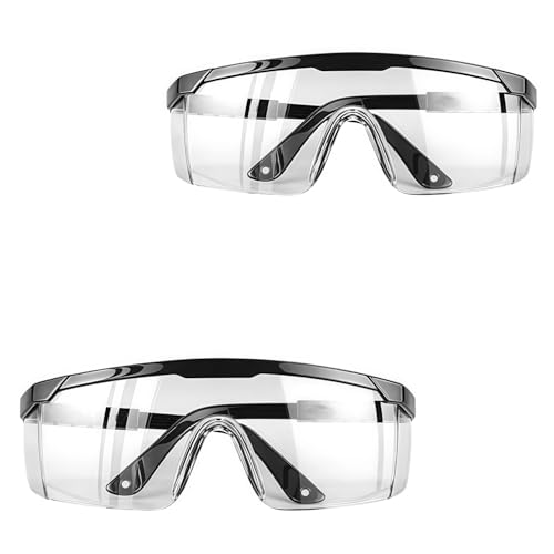 Ya en mundofriki.es: Heanvmyss Gafas de Protección,2 Piezas Gafas de Seguridad Transparentes,Gafas Contra el Polvo,Gafas de Seguridad Trabajo,Gafas Protectoras para Carpintería,Laboratorio,Construcción