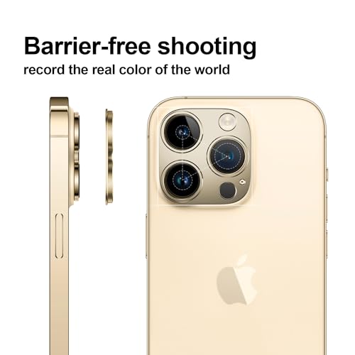 KISMER Protetor de lente de câmera para iPhone 14 pro max/iPhone 14 pro capa de câmera de liga conve