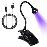 Quick Dry UV LED Nail Lamp, krofaue Gel UV Nail Lamp 3W Gel Nail Dryer 10 Seconds Quick Dry Goosenec