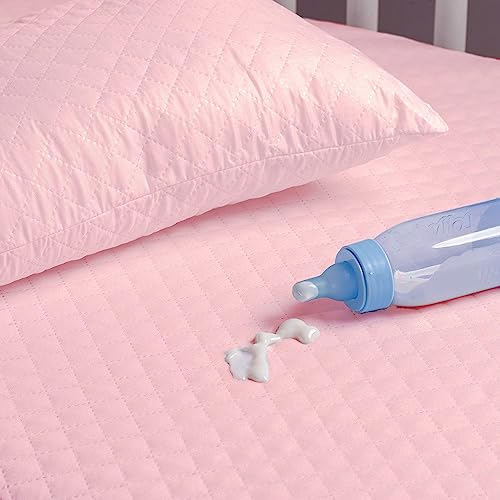 Capa Para Colchao Berco Americano Impermeavel Protetor Colorido Menino Menina (Pink)