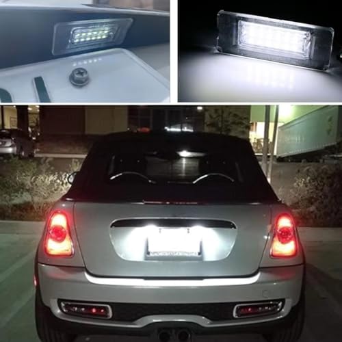 Luz de matrícula para Mini R56 Hatchback 2007-2013 lámpara trasera sin error 4
