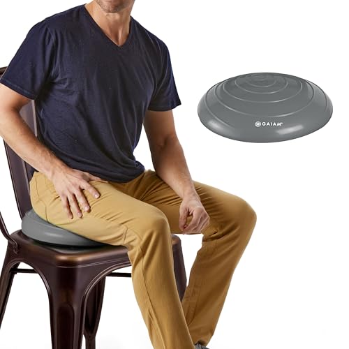 Image of Gaiam Balance Disc Wobble Cushion Stability Core Trainer for Home or Office Desk Chair & Kids Alternative Classroom Sensory Wiggle Seat