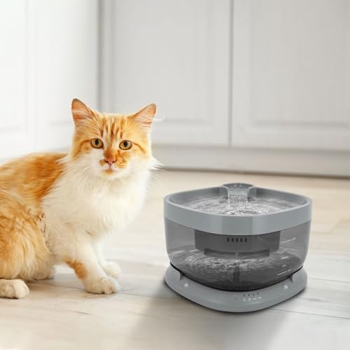 Fuente de agua para gatos recargable inalámbrica miniatura 5