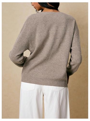 Image of MakeMeChic Women's Fall Lightweight Cardigan Long Sleeve Dressy Knit Tops