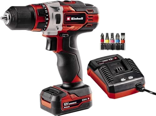 Einhell TE-CD 12/1 Li Battery Drill Driver (Li-Ion, 12V, 2-Speed ...