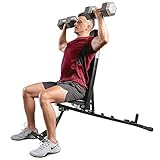 Sunny Health & Fitness Adjustable Utility Weight Bench with 1000 LB Max Weight and Dual Incline Settings - SF-BH6921