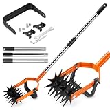 Coltivatore rotativo e zappa oscillante 2 in 1,Coltivatore a ruota stellata