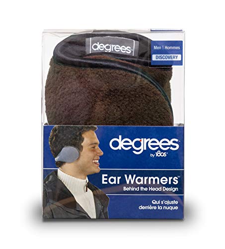 180S Degrees Winter Ear Warmers | Behind-The-Head Adjustable & Foldable Earmuffs (Brown Fleece, 1) #TOP2