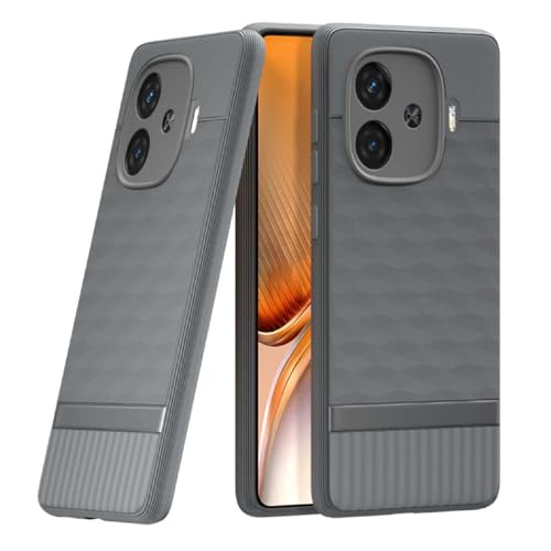 Image of Shockproof Case for iQOO Neo 10R 5G | Full Camera Protection | TPU Flexible Back Cover for iQOO Neo 10R 5G (Graphite Grey)