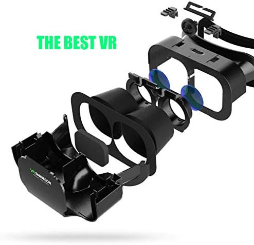 VR Headset Compatible with iPhone & Android Phone-Virtual Reality Headsets Google Cardboard -Mini Exquisite Light Weight- Comfortable New 3D VR Glasses(VR4.0 VR BOX, 1 PACK)