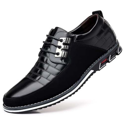 Image of Men's Premium Casual Lace Up Walking Shoes Business Driving Oxford Shoes