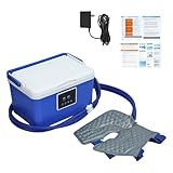 ilkqeppe Cold Therapy Machine, Ice Machine for Knee After Surgery, Portable Ice Therapy Machine for Post-Operative Recovery for Knee and Joint Compression Pad Blue