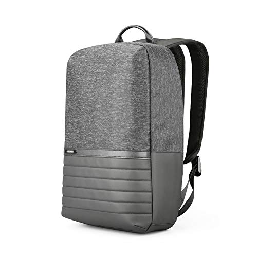 Kingsons Mochila Casual para Hombres Impermeable Interfaz de Carga USB Mochila para Ordenador portátil antirrobo para Estudiantes,Black