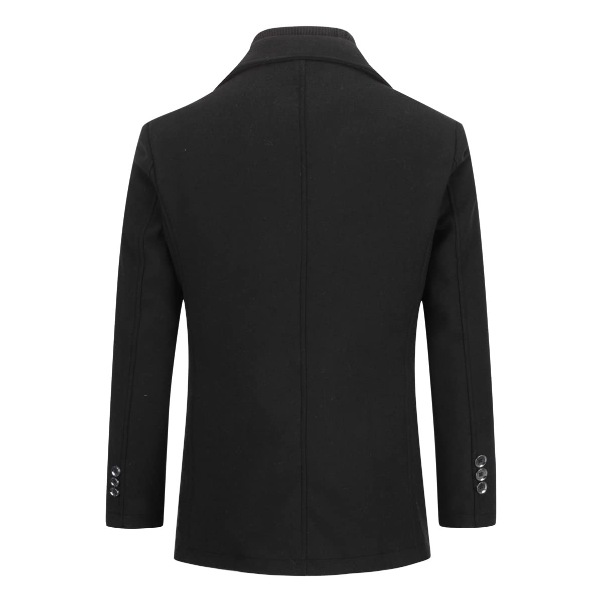 YOUTHUP Cappotto in Lana con Gilet da Uomo Invernale Cappotti Corto di Lana Casual Trench Coat