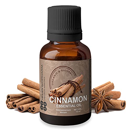 Image of Heilen Biopharm Cinnamon Essential Oils - 15 mL Per Bottle Pack of 1, For Aromatherapy & Digestive support