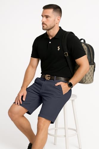 Image of GRECIILOOKS Casual Men Shorts | Rich Regular Fit Solid Short with Side Pockets | Relaxed Fit Half Pants | Mid Rise Waist (Available in Plus Size)