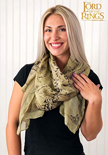 Lord of the Rings Middle Earth Map Lightweight Scarf2