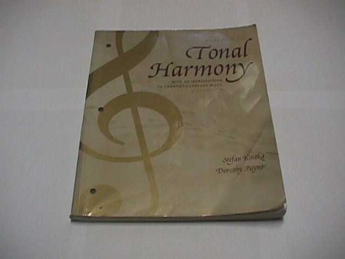 Workbook for Tonal Harmony: With an Introduction to Twentieth-Century Music