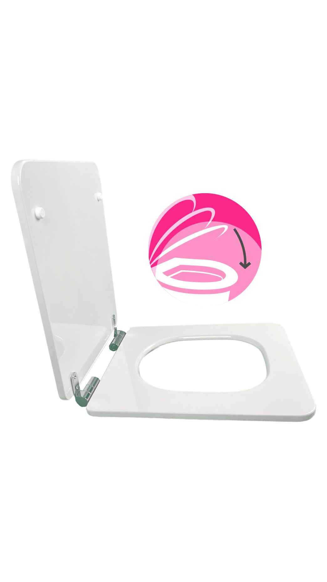JACOB DELAFON Asiento de madera Rêve Descenso progresivo y desmontable Fácil instalación y limpieza E28941-00
