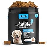 Dog Allergy Chews 150Pcs - Dog Allergy Relief - Supplements for Itchy Skin and Paw Licking - US Formula with Probiotics, Natural Ingredients & Vitamins - Chicken