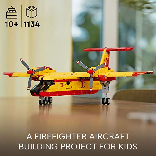Lego 6425763 Technic Firefighter Aircraft Building Toy, Model Airplane Set 42152 thumb #1