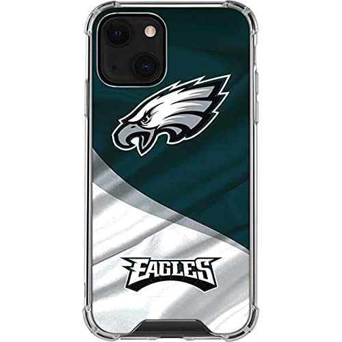 Skinit Clear Phone Case Compatible with iPhone 13 - Officially Licensed NFL Philadelphia Eagles Design