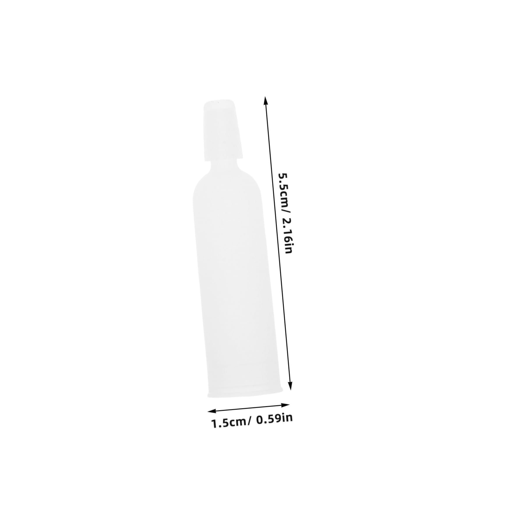 SHERCHPRY Silicone Dropper Bottle Long Nozzle 10 Pack Lotion Travel Container for Cosmetics Pharmaceuticals