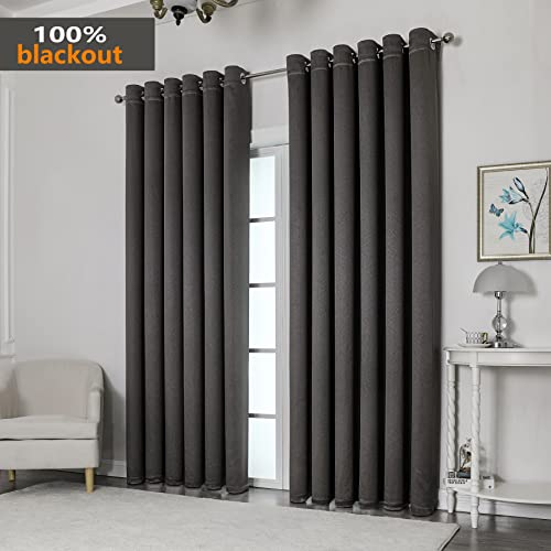 Krismile Total Blackout Curtains with Eyelet-Thermal Insulated Soundproof & Noise Reducing - Image 2