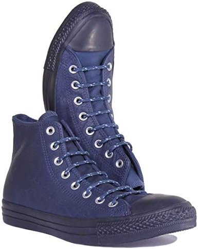converse bleu cuir