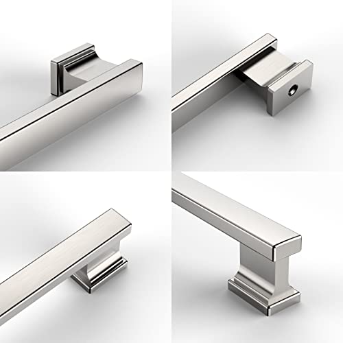 Poignées de cuisine 25,4 cm nickel brossé 9BUILD idéal rénovation maison