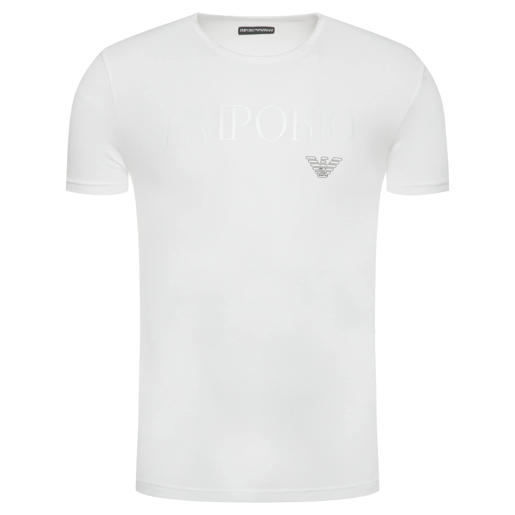 Emporio Armani Maglietta Uomo 110810 CC716, T-Shirt Manica Corta, Girocollo, (Bianco, S)