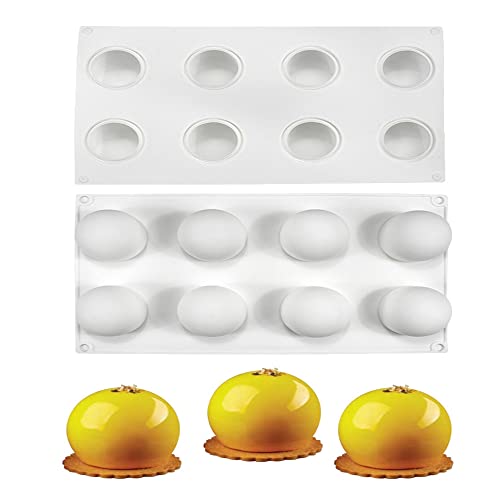 Mostsom 3D Silicone Ball Mold for Cakes, Mousse & Fondant Desserts