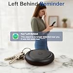 Tracker Tags-4 Pack and 4 Free Leather Keychain Holder (Christmas Series) Work with Apple Find My (iOS Only), Bluetooth Tracker Key Finder, Replaceable Battery Smart Tag for Keys, Wallet, Luggage etc - Image 3