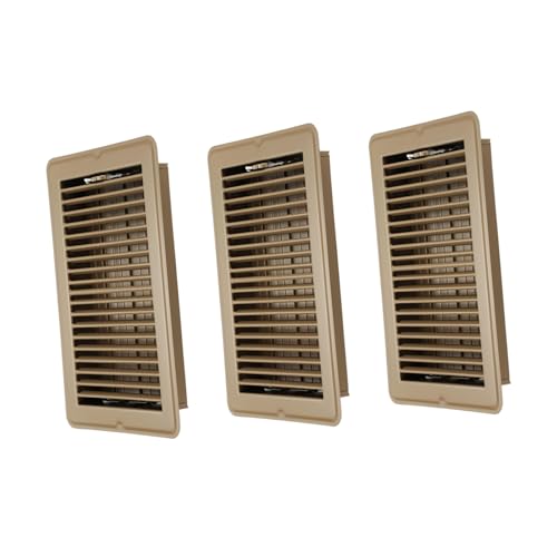Grille d'aération contre l'humidité en acier de 10,2x25,4 cm