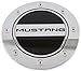 Drake Muscle Cars FR3Z-6640526-MS Fuel Door Comp Series Black/Silver GT Logo