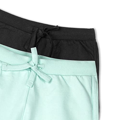 Image of Real Basics Premium Cotton Printed Shorts for Girls (Pack of 2)