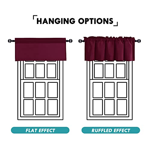 Valances JIUZHEN con caída elegante para una decoración de ventanas impecable 6