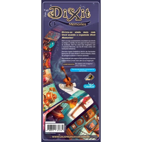 Galápagos, Dixit: Memories (Expansão), Jogo de Tabuleiro para Amigos, 3 a 8 jogadores, 30 minutos po