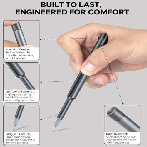 Image of JD FRESH Screwdriver Kit 24 in 1 Small Screwdriver Set /Magnetic Repair Tool Kit for Laptop /iPhone /Cellphone /Computer /MacBook /Tablet /Electronic /Glasses /Watch /Pocket Mini Screwdriver Tool Set (Pack 1)